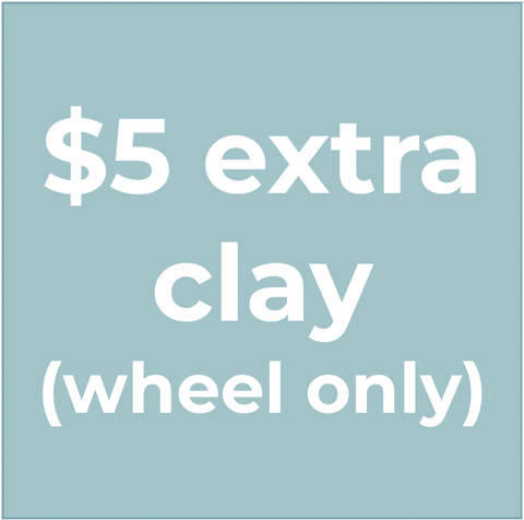 WORKSHOP EXTRA - $5 clay (wheel only)